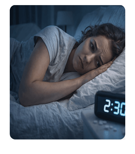 Calming representation of winding down for sleep